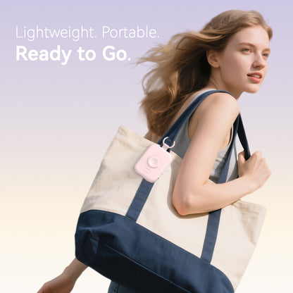 Portable Charger, 5000Mah Power Bank - Apple Watch Charger with Built-In Cables,Travel-Ready Portable Charger for Iphone 17/ 16/15/14 ,Android ,Apple Watch , Pink with Pink Keychain